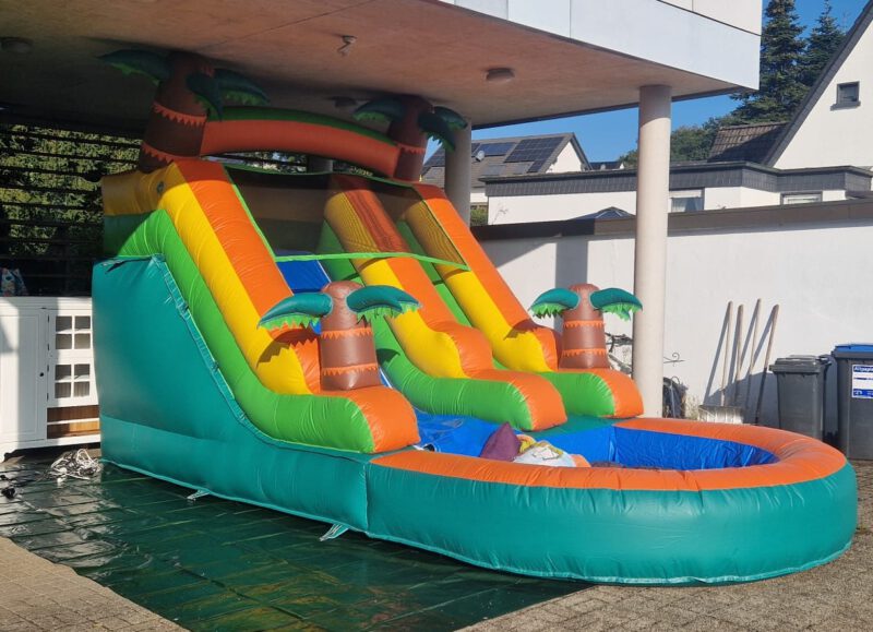 Hüpfburg - Wasserrutsche mieten (XXL)